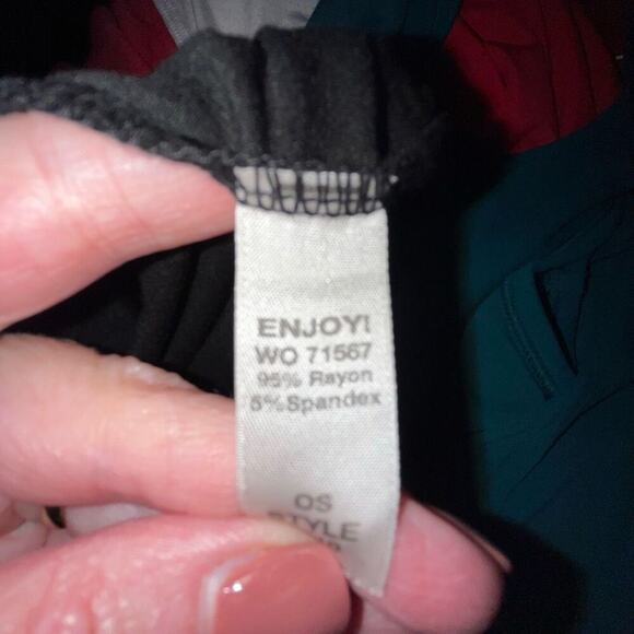 Michael Stars black drape top OS - Picture 4 of 5